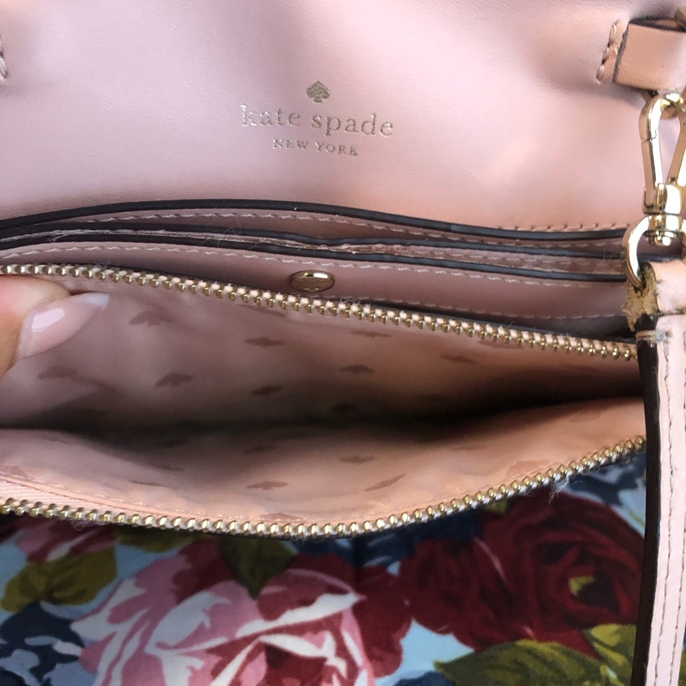 kate spade Blush Pink Leather Crossbody wallet bag - Picture 9 of 14